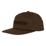 Bar Logo Snapback Unstructured dark-chocolate Vorderansicht