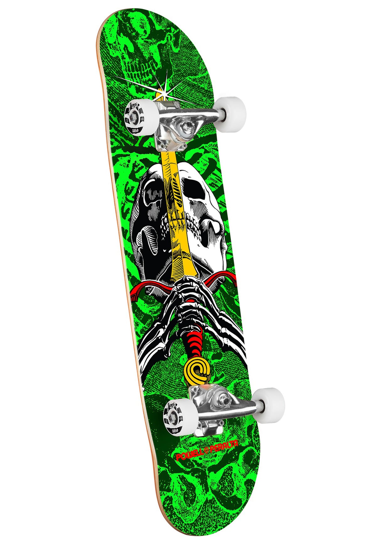 Skull & Sword green Vorderansicht