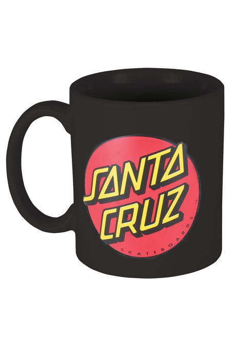 Santa-Cruz Classic Dot Mug diverser Artikel black – Vorderansicht