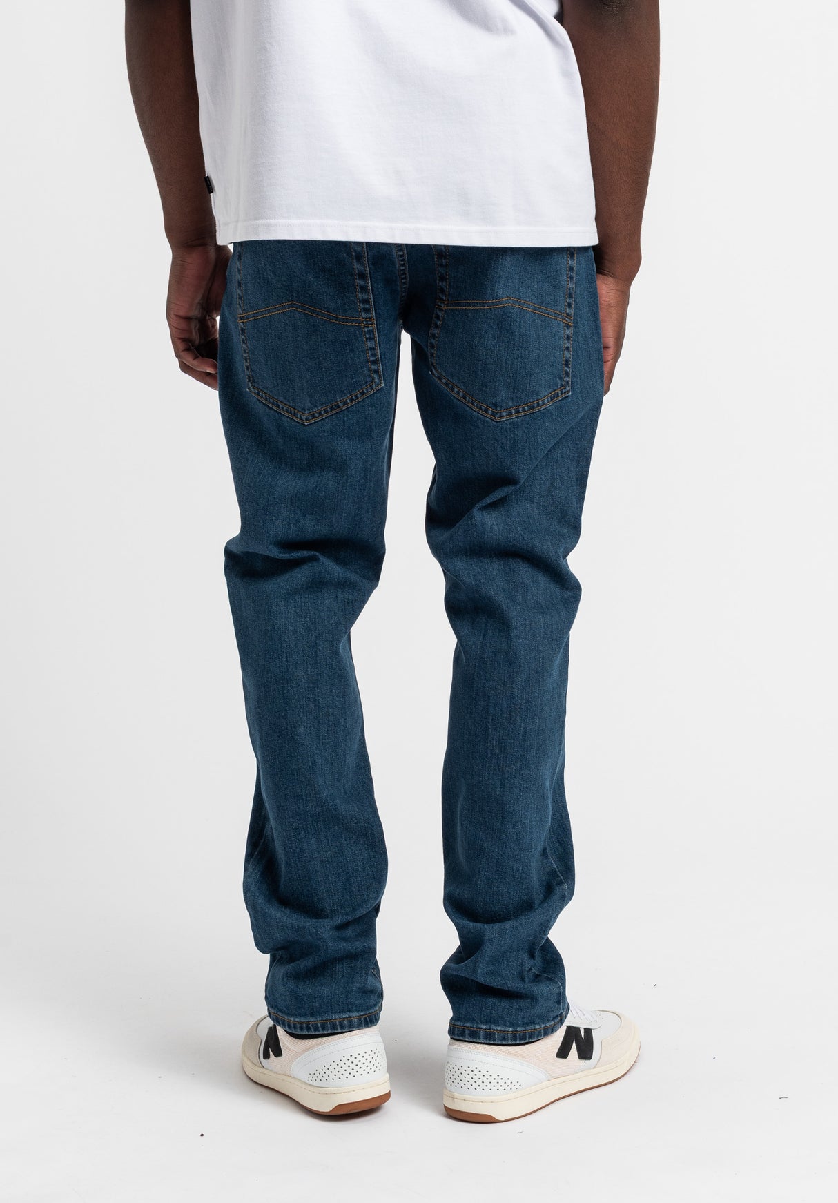 Taper Fit rawblue-denim Rueckenansicht