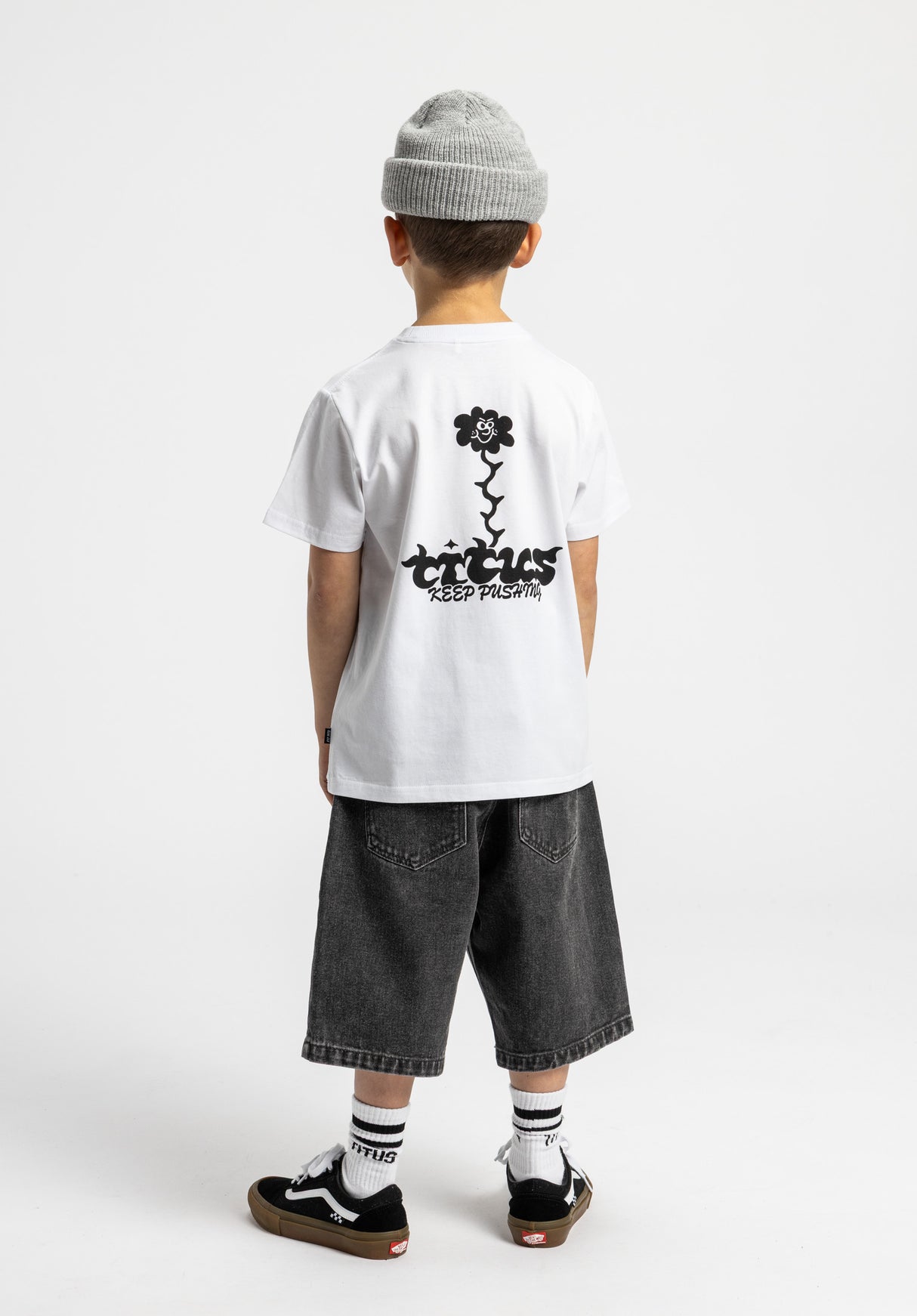 Angry Flower Kids white Oberansicht