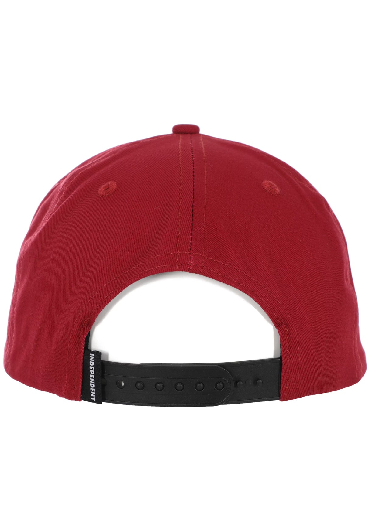 Bar Logo Snapback Unstructured burgundy Rueckenansicht