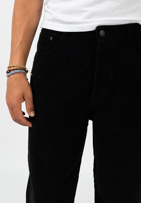 Homeboy X-tra Baggy Cord Chino- / Stoffhose black – Detailansicht 1