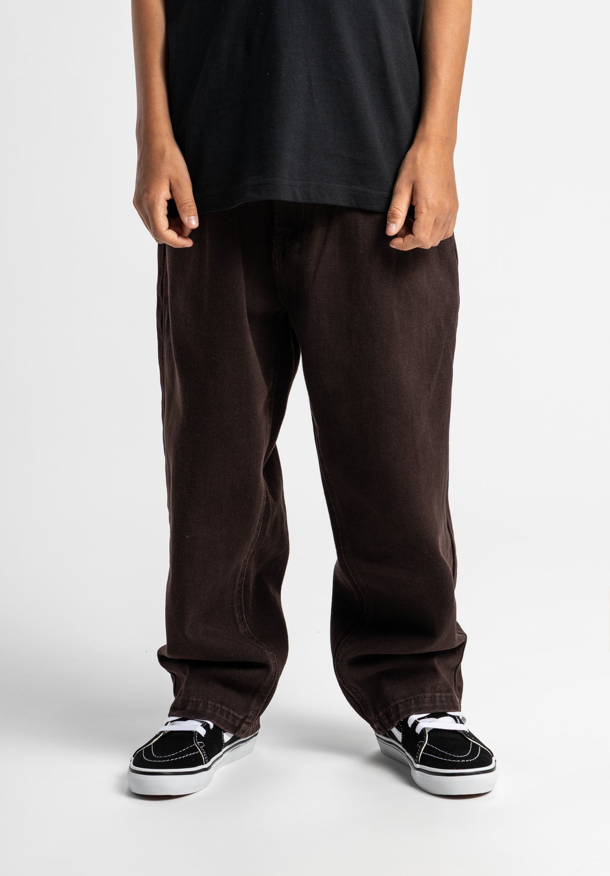 Boogy Kids darkbrown-denim Vorderansicht