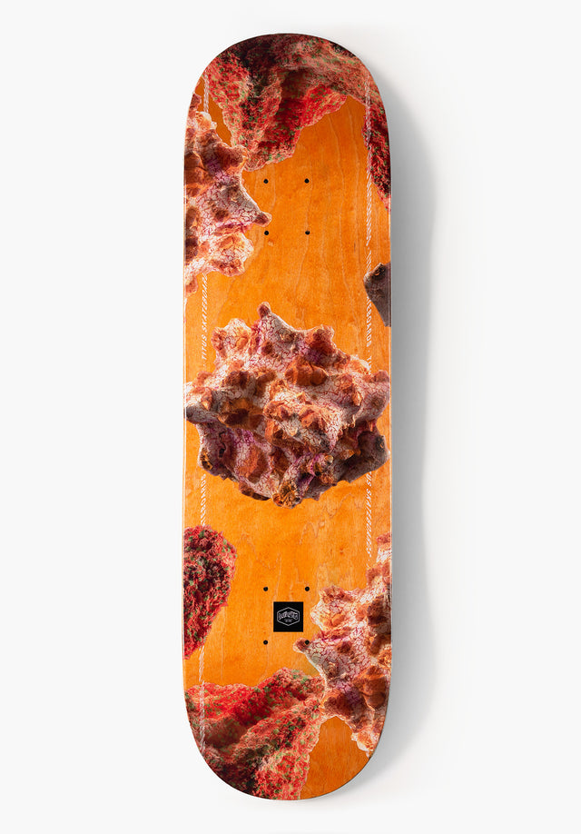 Calcite x Hematite orange Vorderansicht