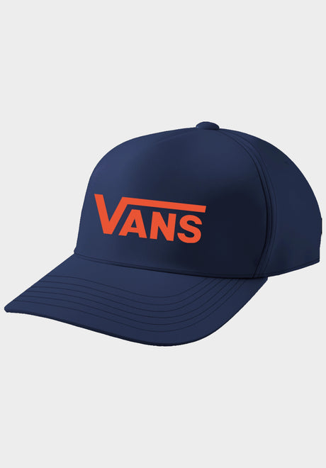 Drop V Logo Snapback deepindigo Vorderansicht