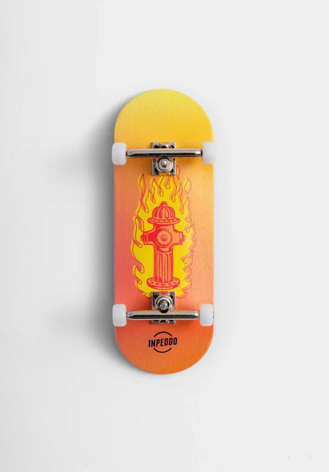 Hydrant 5-Ply Wooden Fingerboard Gen3 yellow-red Vorderansicht