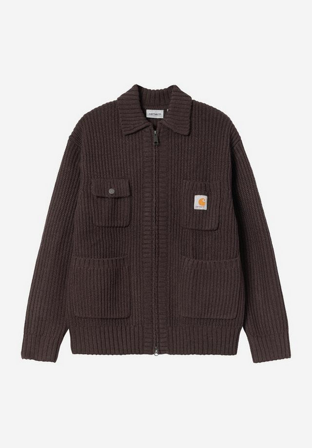 Chore Knit Jacket palisander Vorderansicht