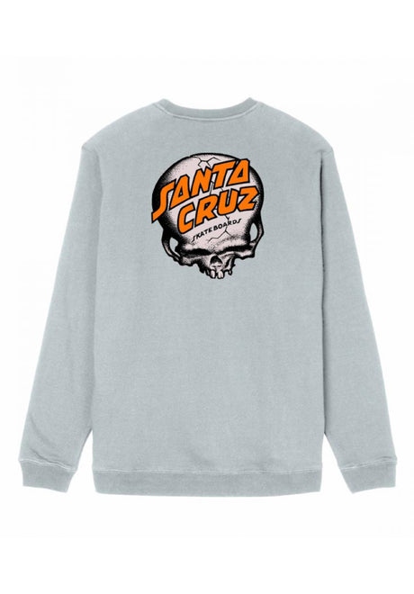 Santa-Cruz O'Brien Skull Crew Sweatshirt mist – Vorderansicht