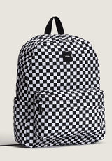 Old Skool Check Backpack black-white Vorderansicht