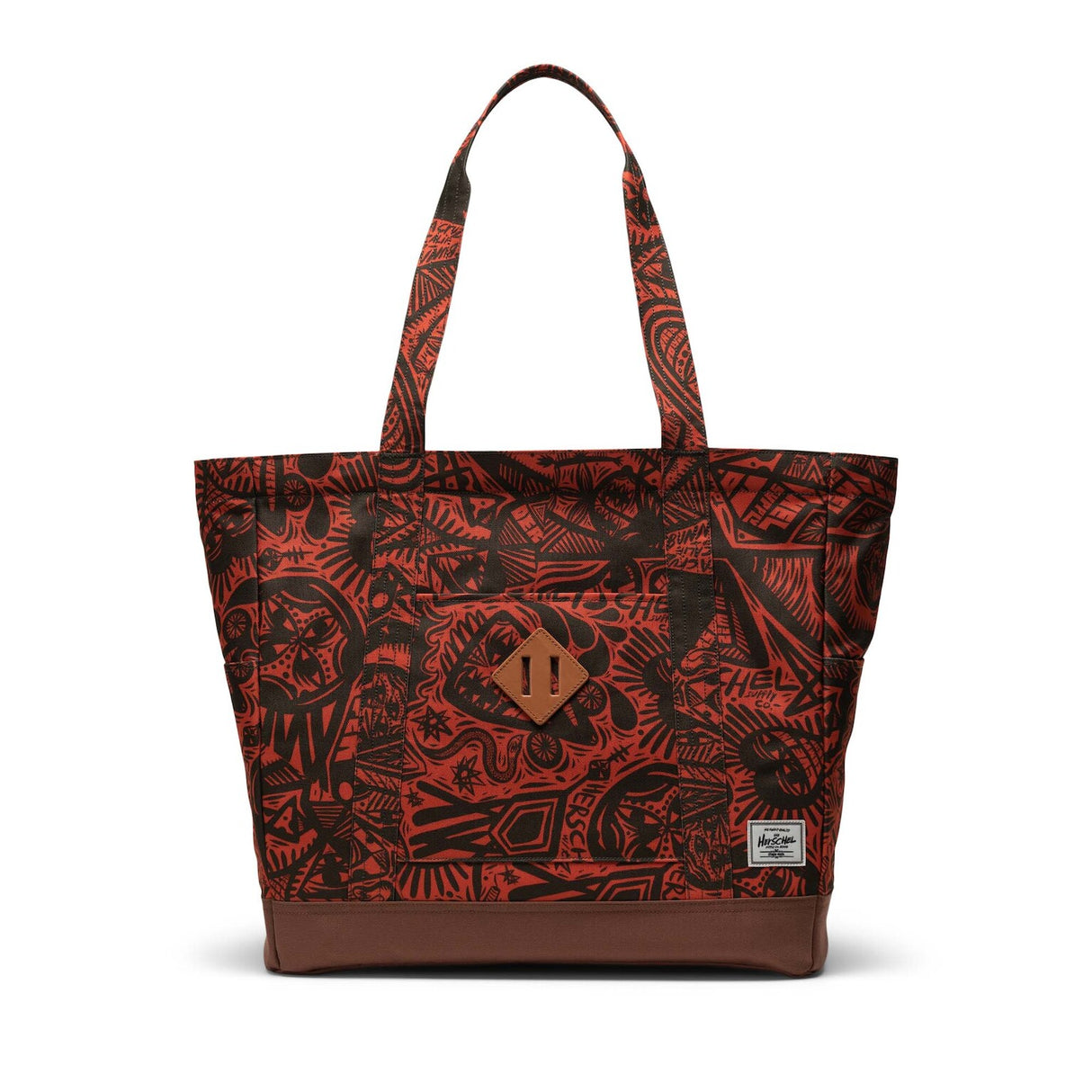 Thomas Campbell Heritage Tote TC forest night-saddle brown Vorderansicht