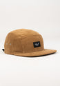 5-Panel Cap copperbrown-cord Vorderansicht