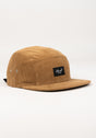 5-Panel Cap copperbrown-cord Vorderansicht
