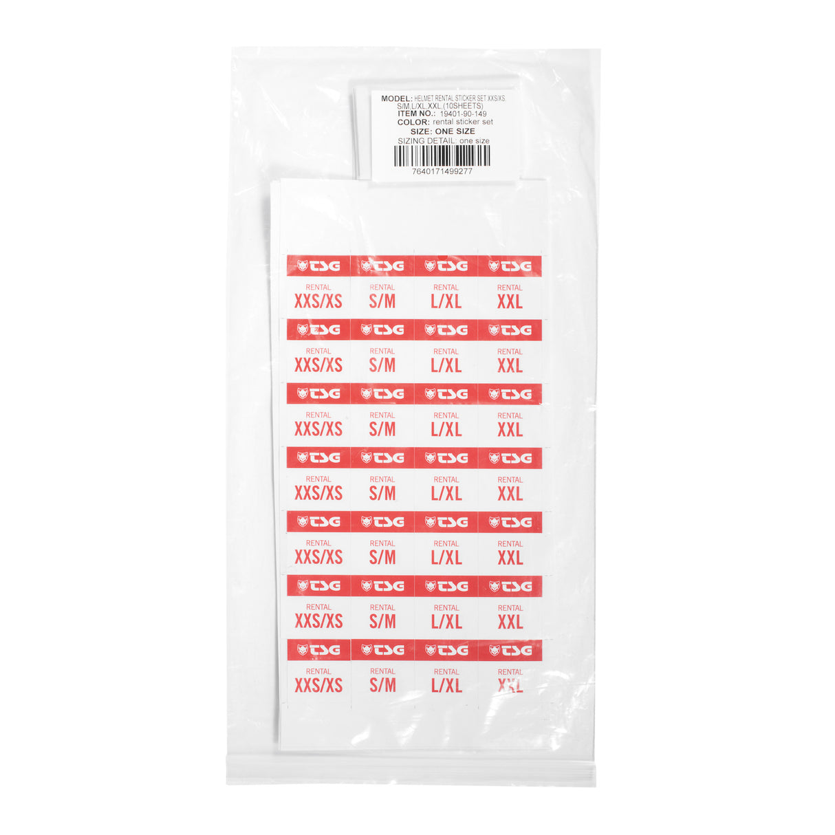 Helmet Rental Sticker Set multicolored Closeup1
