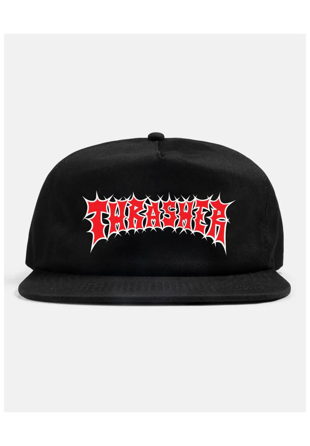 Spikey Snapback black Vorderansicht