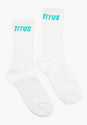 Socks 3 Pack white-tealblue Vorderansicht
