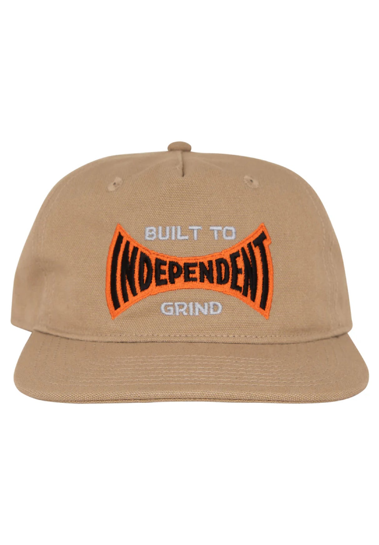 Built To Grind Span 5-Panel Unstructured Snapback khaki Rueckenansicht