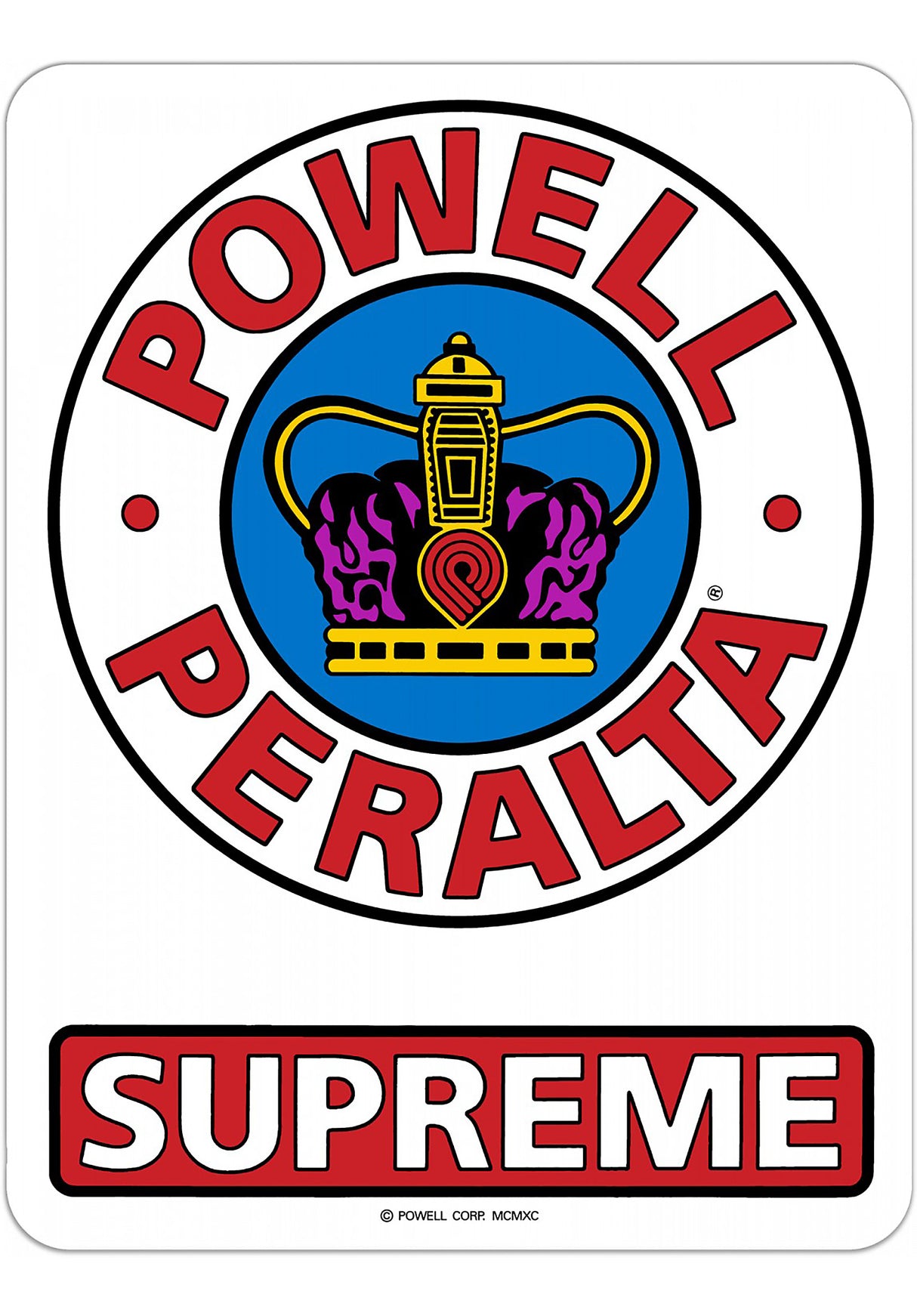 Supreme OG 3.5 Sticker clear Vorderansicht