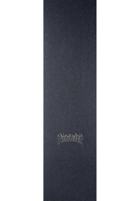 MOB-Griptape Thrasher Flame Logo Laser Cut Griptape black – Vorderansicht
