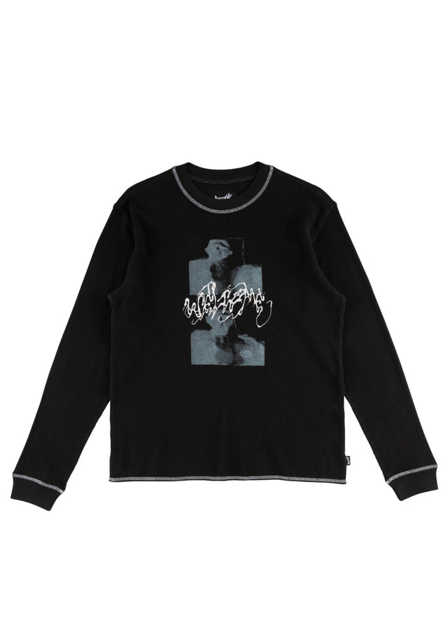 Scan Pigment-Dyed Contrast Stitch Thermal black Vorderansicht