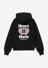 W Hooded Heart II Hartt Jacket black Vorderansicht