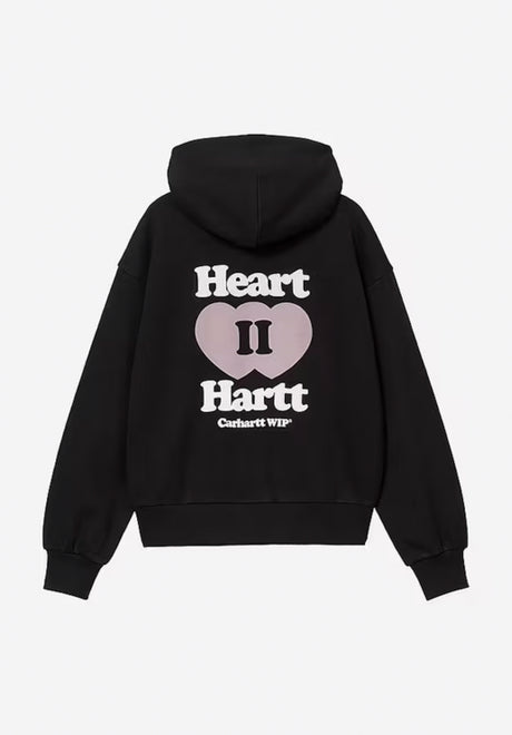 W Hooded Heart II Hartt Jacket black Vorderansicht