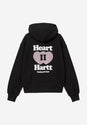 W Hooded Heart II Hartt Jacket black Vorderansicht
