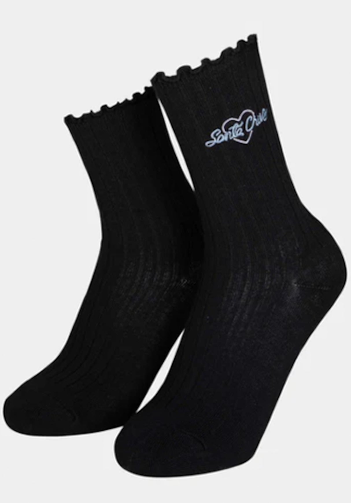 Love Script Socks (2 Pack) black-white Vorderansicht