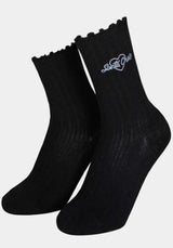 Love Script Socks (2 Pack) black-white Vorderansicht