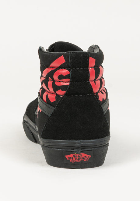 Sk8-Hi Kids logo-black-red Seitenansicht