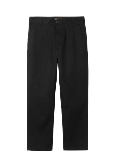 Dark Seas Go-To Chino- / Stoffhose black – Vorderansicht