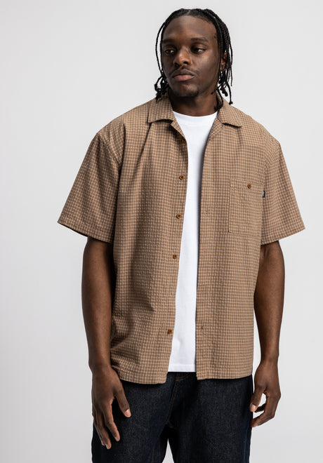 Pit beige-checked Vorderansicht