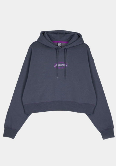 Santa-Cruz Acid Oval Dot Front Hoodie slate – Vorderansicht