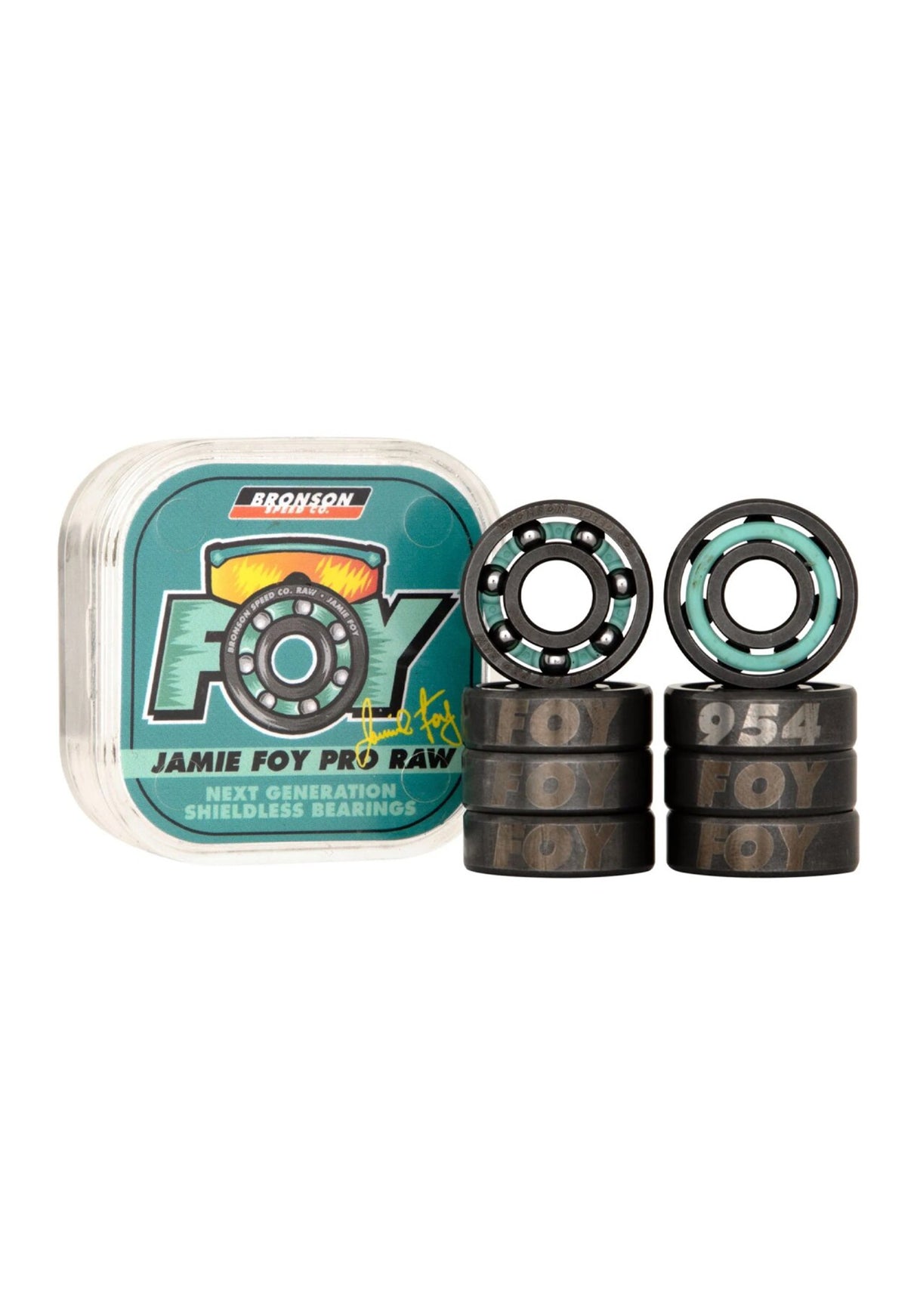Jamie Foy Raw Bearing grey-mint Vorderansicht