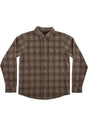 Belmont Flannel Top brown-black Vorderansicht