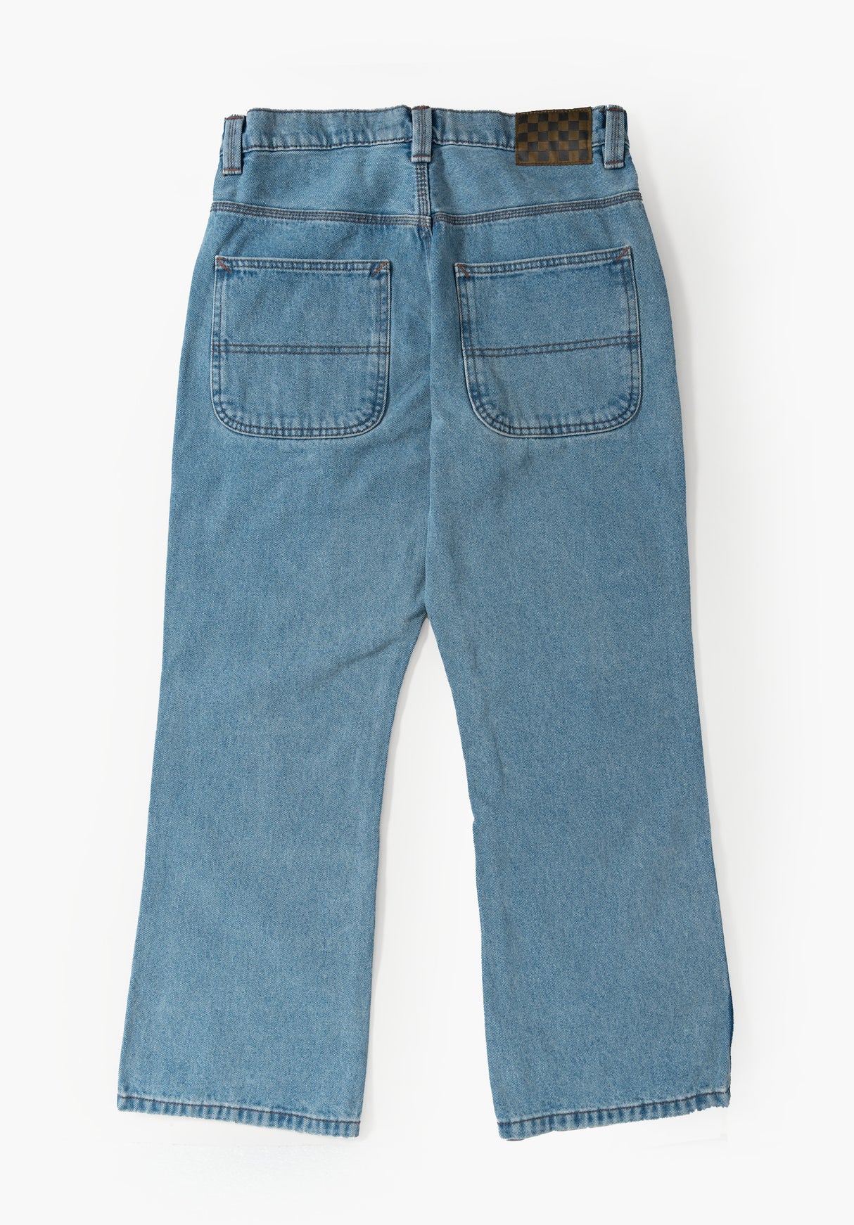 Skate Loose Bootcut Denim stonewash Rueckenansicht