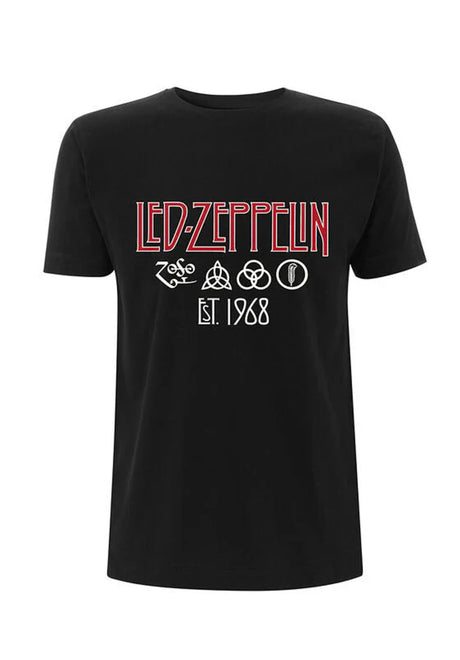 Led Zeppelin - Symbols Est 68 black Vorderansicht