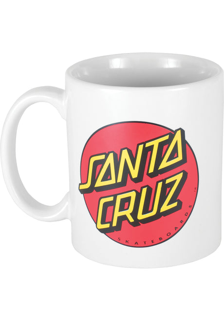 Santa-Cruz Classic Dot Mug diverser Artikel white – Vorderansicht