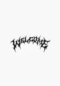 Barb 6,5 Wide Die-Cut Sticker black-white Vorderansicht
