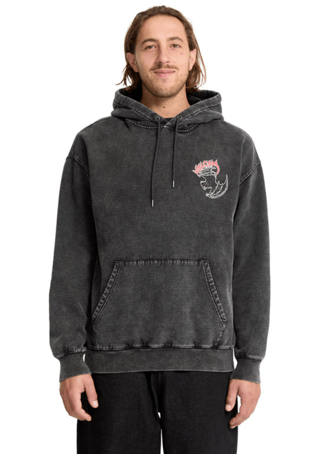 Volcom Nightwasher Hoodie lightacidblack – Rückenansicht