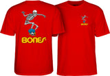 Skateboard Skeleton II red Vorderansicht