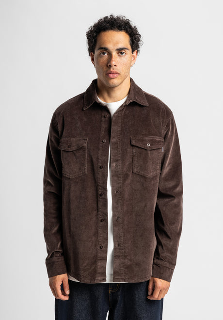 Roman Cord darkbrown-cord Rueckenansicht