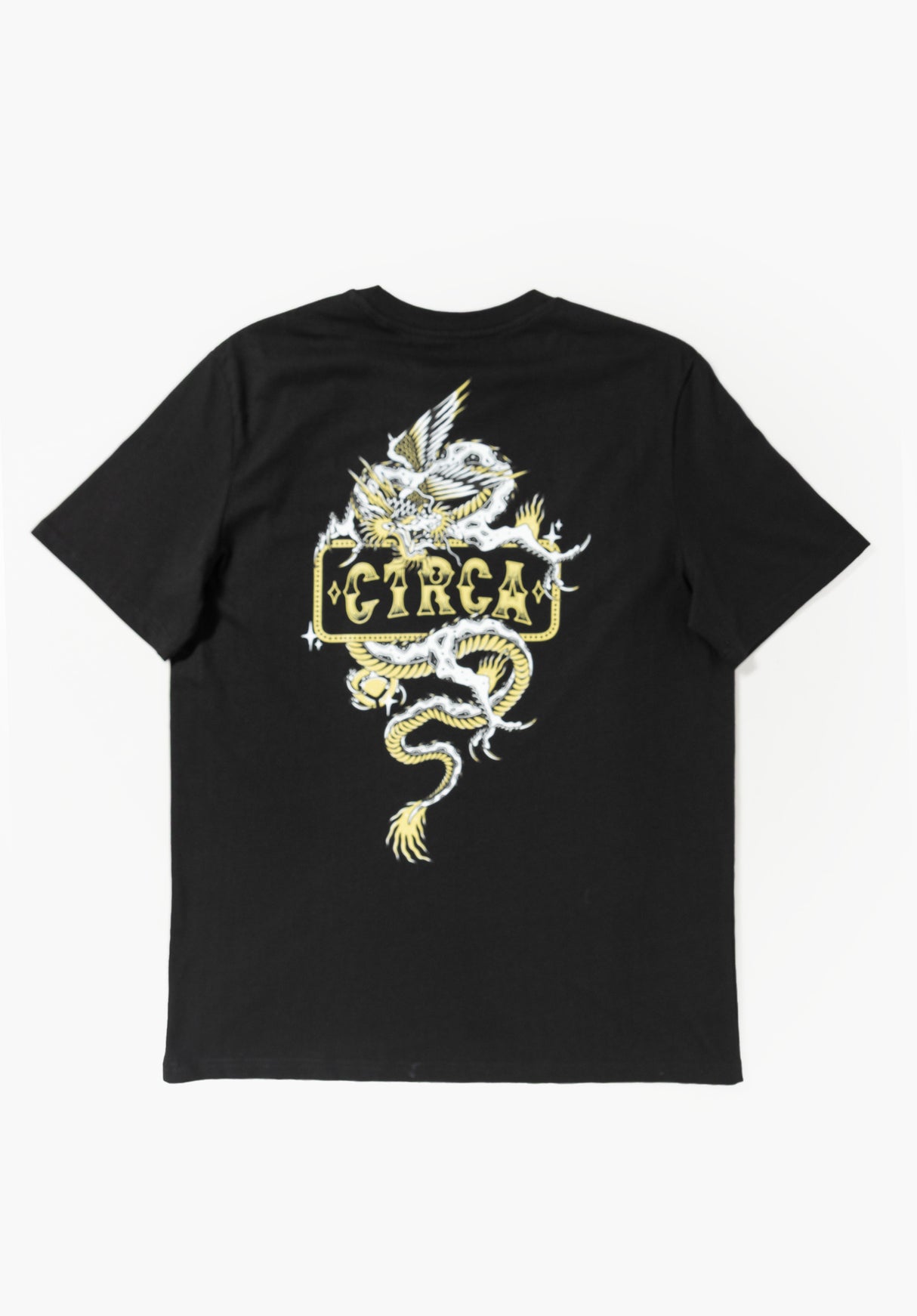 Golden Gragon Tee black Vorderansicht