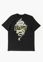 Golden Gragon Tee black Vorderansicht