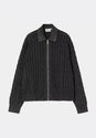W Carter Sweater Jacket blackgarmentdyed Vorderansicht
