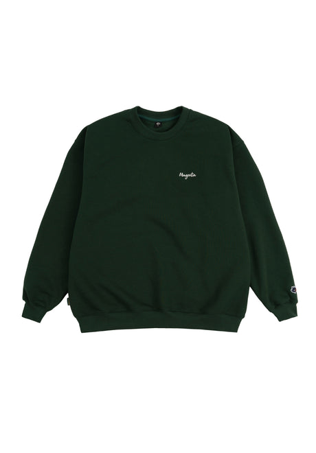 Script Crewneck green Vorderansicht