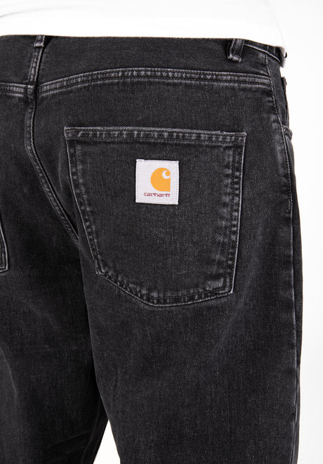 Newel Pant (Cropped) blackstonewashed Closeup2