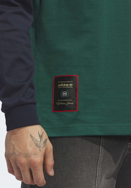 Tyshawn Rugby green-navy Closeup1