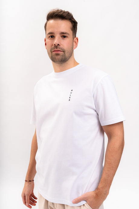 Rules Alwin T-Shirt white – Detailansicht 1