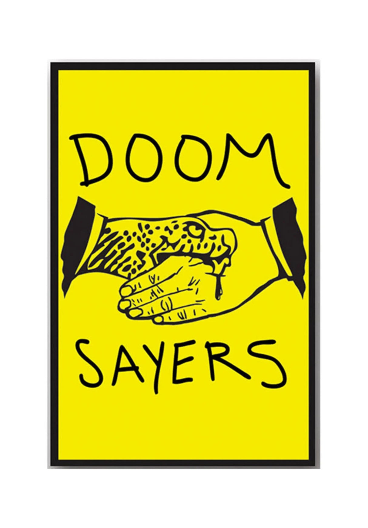 Biters Beware Fridge Magnet yellow Vorderansicht